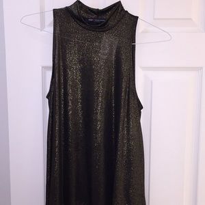 One clothing halter neck shimmery tank top